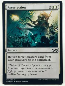 Resurrection NM/M* Ultimate Masters ENGLISH 030/254 mtg -UnltdCards - Image 1