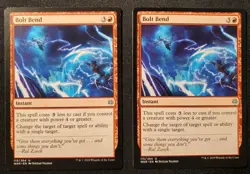 2x Bolt Bend 115/264 War Of The Spark One Slightly DMG See Detailed Pics - Image 1