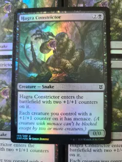 MTG ZNR Hagra Constrictor ×5 PACK FRESH FOIL Zendikar Rising 105/280 MAGIC - Image 2