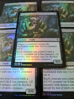 MTG ZNR Hagra Constrictor ×5 PACK FRESH FOIL Zendikar Rising 105/280 MAGIC - Image 5