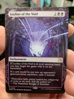 Leyline of the Void SHOWCASE - Wilds of Eldraine ET NM Magic: The Gathering MTG - Image 1
