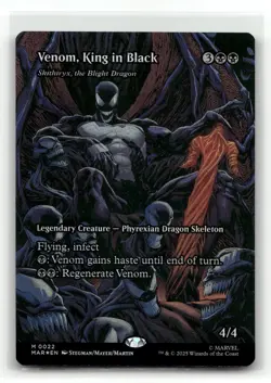 Venom, King in Black - Skithiryx, the Blight Dragon (Borderless) 22 Foil M Marve - Image 1