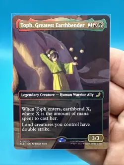 MTG Toph, Greatest Earthbender TLE 0070 R NM Regular Borderless - Image 3