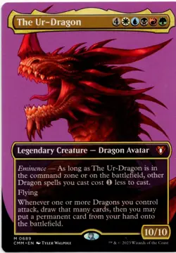 MTG The Ur-Dragon Borderless NM English Commander Masters - Image 1