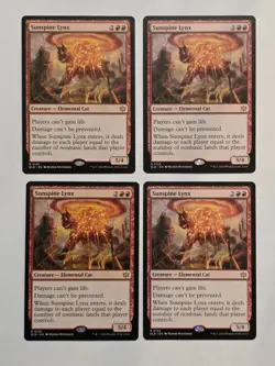4x Sunspine Lynx - Bloomburrow - Near Mint - MTG - Image 1