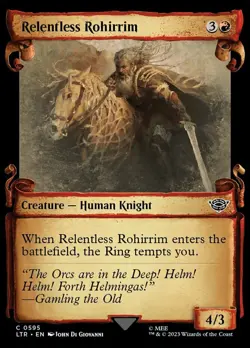 Relentless Rohirrim - Showcase Scrolls x1 - Universe Beyond: The Lord of the Rin - Image 1