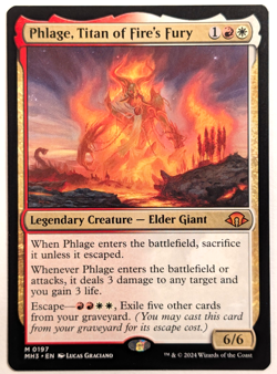 Phlage, Titan of Fire's Fury Modern Horizons 3 - Regular - Image 1