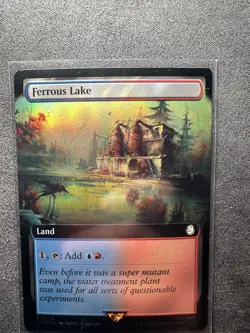Magic: The Gathering Ferrous Lake Extended Art 440 Rare Foil Fallout - Image 1