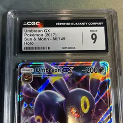 Umbreon GX 80/149 Sun Moon Holo CGC 9 MINT Pokemon 2017 Graded Free Shipping - Image 2
