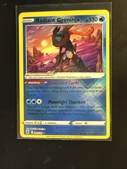 Radiant Greninja Holo 46/189 Pokemon SWSH: Astral Radiance NM-M - Image 1