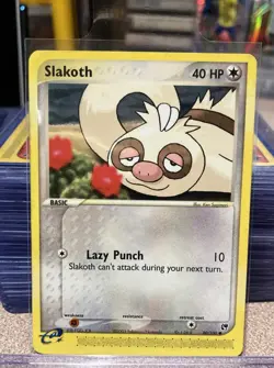 Pokemon TCG EX Sandstorm 80/100 - SLAKOTH, Regular Common 🦥 - Image 1