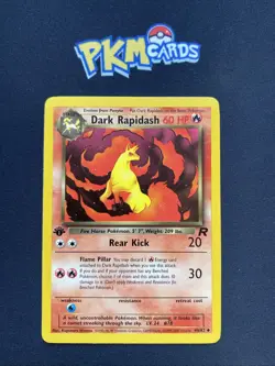 Pokemon TCG Dark Rapidash Team Rocket 44/82 1st Edition Regular LP. - Image 1