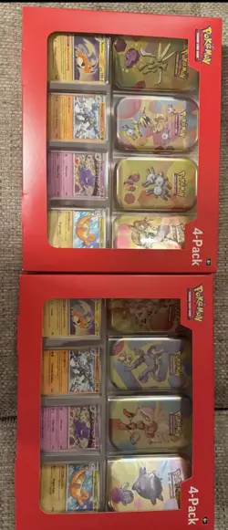 Pokemon Scarlet And Violet 151 Mini Tins 4 Tins 4 Promos Sams Club Lot of 4 Boxs - Image 2