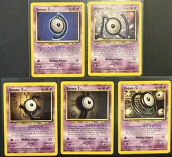 Pokemon Unown Neo Discovery Lot of 5 - Image 1