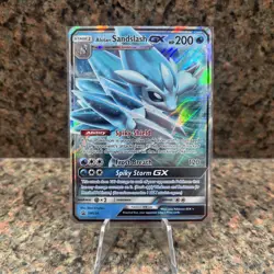 Pokemon TCG Alolan Sandslash GX Sun & Moon SM236 Black Star Promo - Image 1
