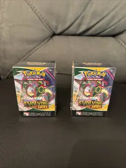 2021 Pokemon SWSH Evolving Skies Build and Battle Box - Lot Of 2 - Image 1