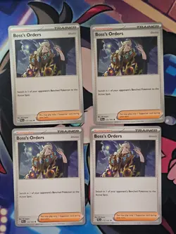 4x Boss's Orders 172/193 PAL Paldean Evolved - Rare - Non-Holo - Playset - Image 1