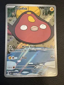 Pokemon Stunfisk 118/086 White Flare Illustration Rare English - Pack Fresh - Image 1