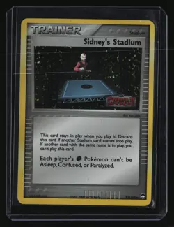 Pokemon SIDNEY'S STADIUM 82/108 (Stamped Reverse Holo) Power Keepers Light Play - Image 1