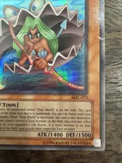 Toon Mermaid MRL-072 Unlimited Yu-Gi-Oh! - HP Damaged - Magic Ruler - Image 5