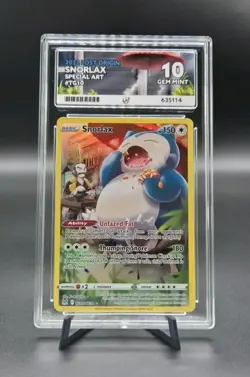 ACE 10 Pokemon TCG Snorlax Lost Origin Trainer Gallery Holo Card TG10/TG30 - Image 1