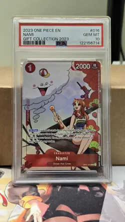 Nami (Gift Collection 2023) OP01-016 One Piece Promotion Cards Foil PSA 10 - Image 1