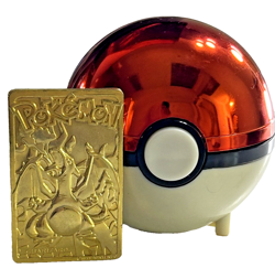 NINTENDO CHARIZARD LIMITED EDITION 23K GOLD PLATED TRADING CARD 1999 - Image 1