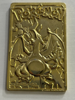 NINTENDO CHARIZARD LIMITED EDITION 23K GOLD PLATED TRADING CARD 1999 - Image 2