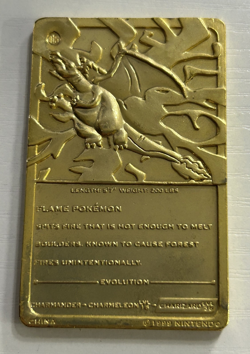 NINTENDO CHARIZARD LIMITED EDITION 23K GOLD PLATED TRADING CARD 1999 - Image 3