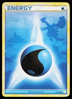 Water Energy 117/123 HeartGold SoulSilver Non Holo Pokemon Card - Image 1