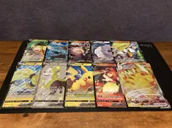 Pokemon - Lot of 10 Assorted JUMBO V & VMAX Cards - JUMBO - Image 1