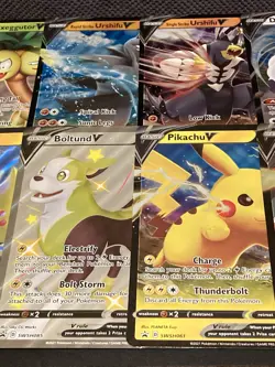 Pokemon - Lot of 10 Assorted JUMBO V & VMAX Cards - JUMBO - Image 3