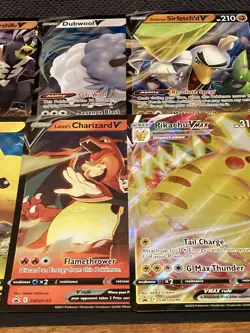 Pokemon - Lot of 10 Assorted JUMBO V & VMAX Cards - JUMBO - Image 5