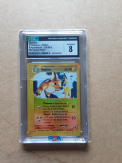 Pokemon Expedition Raichu 25/165 Graded CGC 8 Reverse Foil/Holo Card - Image 1