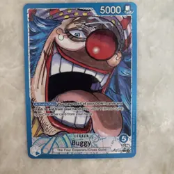 Buggy OP09-042 Alt Art L Emperors In The New World One Piece Card Game English - Image 1