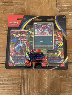 Pokemon Phantasmal Flames 3 Pack Blister SEALED Promo Card Booster,Sneasel Promo - Image 1