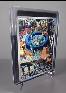 Pokemon TCG Squirtle Holo Illustration Rare Card 148/142 Stellar Crown SIR NM - Image 1