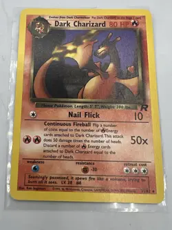 Dark Charizard 21/82 - Team Rocket - Rare Non-Holo Pokemon Card - LP/NM - Image 1