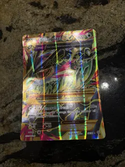 Pokemon TCG Mega M Rayquaza EX Holo Jumbo Card 98/98 XY - Image 1
