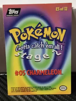 Charmeleon # 05 Pokemon Topps Movie Stage 2 Pokemon Cards E5 of 12 - Image 2