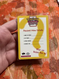 Pokemon TCG Ancient Mew Holo Promo Card Miscellaneous Products - Image 5