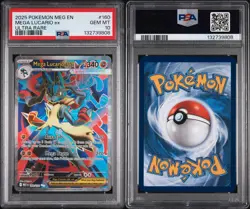 Pokemon Mega Evolution Mega Lucario Ultra Rare PSA 10 Gem Mint Card 160/132 - Image 3
