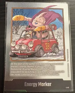 Energy Marker E-87 Silver Majin Buu Manga Booster 02 Dragon Ball Card English - Image 1