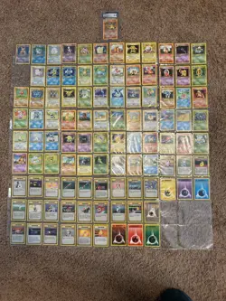 Pokemon Cards- Complete Base Set w/ Graded PSA 6.5 Charizard- 102/102 & Energys - Image 1