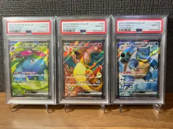 PSA 10 Charizard Venusaur Blastoise SR 185/165 SEQ Set Pokemon Card 151 GEM MINT - Image 1