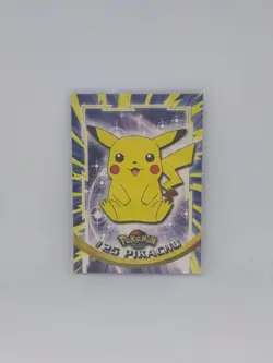 Topps Pokemon Pikachu Card #25 1st Print Blue Label 1999 TV Animation Series - Image 1