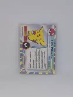 Topps Pokemon Pikachu Card #25 1st Print Blue Label 1999 TV Animation Series - Image 2