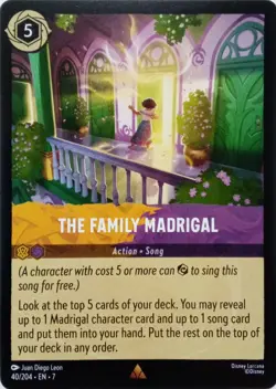 40/204 THE FAMILY MADRIGAL EN7 RARE DISNEY LORCANA CARD - Image 1