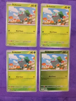 X4 Playset Bulbasaur Mega Evolutions 2025 Near Mint English Pokemon Card - Image 1