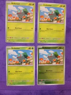 X4 Playset Bulbasaur Mega Evolutions 2025 Near Mint English Pokemon Card - Image 2